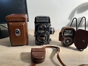 Rollei Rolleiflex 3.5F Camera Bundle!! Original Case! Great Condition! TESTED!!!