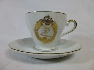 Napcoware Golden 50th Anniversary Tasse Tee Kaffeetasse Untertasse Set C-9372 Japan - Bild 1 von 7