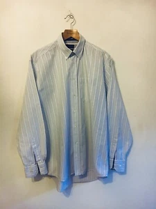 HENRI LLOYD, Blue Stripe-Button Down Collar-Shirt. Size XL Classic Fit - Picture 1 of 15