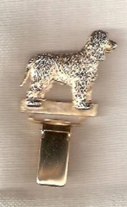Irish Water Spaniel Gold Plated Ring Clip Pin Jewelry* - Picture 1 of 1