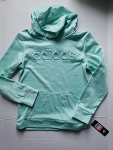 Adidas Hoodie Girls XL Mint Green Long Sleeve New With Tags - Picture 1 of 7