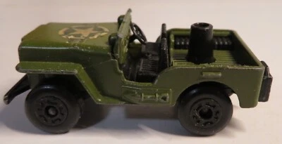 VINTAGE LESNEY MATCHBOX SUPERFAST 1-75 SERIES #11 MILITARY JEEP SLEET-N-SNOW PRT - Image 1 of 4