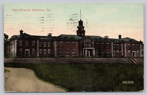 Postkarte PA Allenton State Hospital Irrenanstalt kranker Vater Pub Griesemer K1 - Bild 1 von 2