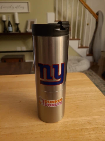 New York Giants Dunkin Donuts Stainless Steel Travel Tumbler 20oz Cover