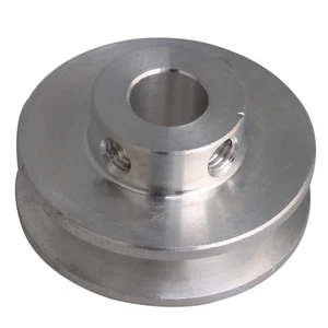 BQLZR 31X15X8Mm Silver Aluminum Alloy Single Groove 8MM Fixed Bore Pulley for Mo - Picture 1 of 12