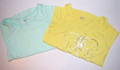NUEVO SIN ETIQUETAS CRAZY 8 NIÑAS AMARILLO AMOR VERDE MENTA con bolsillo 2 PIEZAS CONJUNTO CAMISETAS SIN MANGAS TALLA L 10-12 Foto 1 de 4
