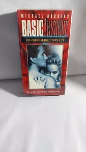 Basic Instinct 1992 Directors Cut VHS Sharon Stone Michael Douglas New Sealed . - Picture 1 of 8