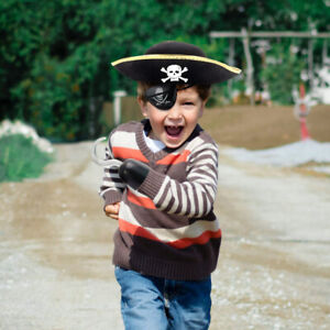 Chapeaux de fête pirate - 3 pièces ensemble d'habillage pirate pour enfants jeu de costume 