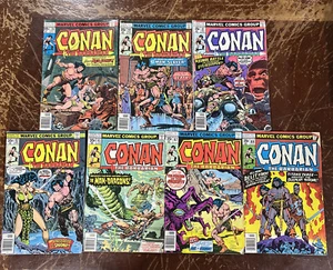 Lot of 7 Marvel Conan The Barbarian #78 #80 #81 #82 #83 #87 #88 Comic Books 1978 - Picture 1 of 9