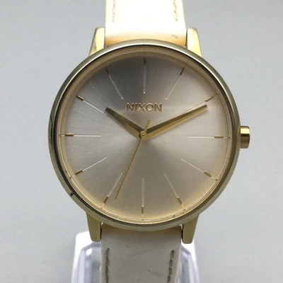 Женские часы Nixon Kensington 37 мм золотистый кожаный ремешок новый аккумулятор - Изображение 1 из 4