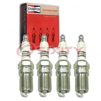 4 bujías Champion Platinum para 1986 Mercury Sable 2,5 L L4 encendido dv Foto 1 de 4