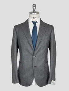NEW LUIGI BORRELLI GRAY VIRGIN WOOL  SUIT US 44 - EU 54 BOR16 - Picture 1 of 7