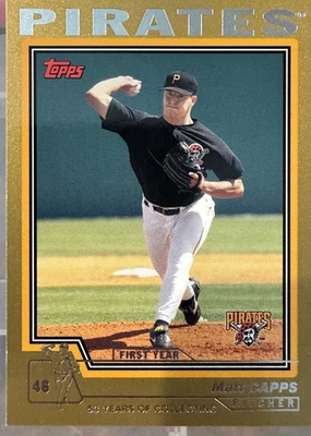 2004 Topps Gold Matt Capps 1st Yr Rookie Card #2004/2004 Traded173  - Image 1 of 4