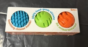 Fat Brain Toys Baby and Toddler Learning Sensory Rollers - Set of 3 Spheres - Picture 1 of 5