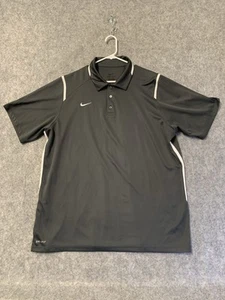 Nike Polo Shirt Mens XL Dark Gray Dri-Fit Short Sleeve Golf - Picture 1 of 18