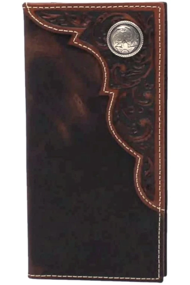 Cartera de rodeo Ariat juvenil redonda de cuero concho Foto 1 de 1