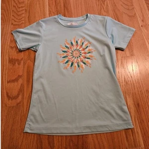 Columbia Light Blue Kids T-Shirt – Small | Polyester | Excellent Condition - Picture 1 of 8