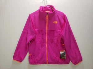 Chaqueta North Face Niñas Denali Cremallera Completa Vellón Difuso XL (18) Rosa Naranja NUEVA  - Imagen 1 de 6