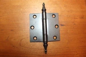 3-1/2" X 3-1/2" Victorian Utility Steeple Tipped Rolled Steel Hinge E-1 - Picture 1 of 8