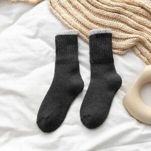 Women Ultra Thick Wool Socks Cashmere Warm Soft Casual Winter Mid Calf Socks