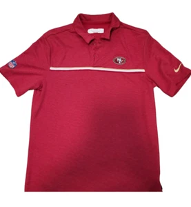 Nike San Francisco 49ers NFL On Field Sz:Medium Red (3 Button) Short Sleeve NFL - Picture 1 of 7