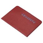 5.6"x3.9" Passport Holder Cover Smooth PU Leather for Boarding Pass, Maroon