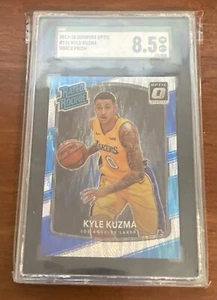 2017-18 Panini Donruss Optic shock SGC 8.5 - Rated Rookie #174 Kyle Kuzma (RC) - Picture 1 of 2