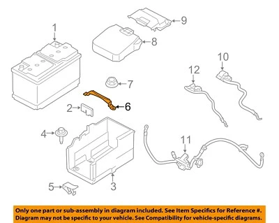 Ford OEM 12-16 Focus 2.0L-L4 Batería-Sujeción CV6Z10718A Foto 1 de 2