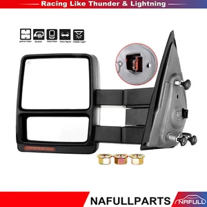 Driver Side Mirror For 07-14 F150 Extendable Power+Heated LED Signal Tow - Picture 1 of 6