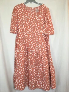 New Wonder Nation Coral Asymmetrical Dress Girls many sizes - Picture 1 of 5