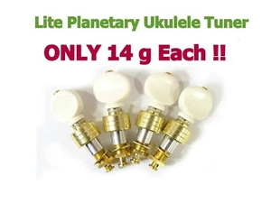 Ukulele Lite Planetary Tuning Pegs Tuner Gold Plated Surface 128G-UW - Picture 1 of 5