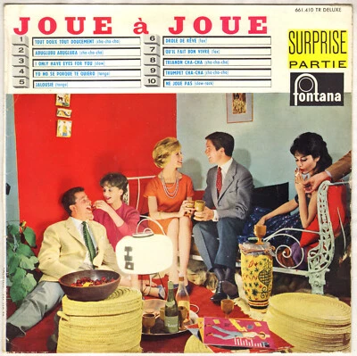 COMPILATION "SURPRISE PARTIE JOUE A JOUE" POP LATIN JAZZ 25 CM 1959 FONTANA - Photo 1/3