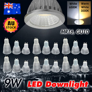 LED GU10 9W Bulb MR16 Downlight Spotlight Bright Globe AC 220V DC 12V Warm White