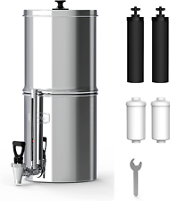 Sistema de filtro de agua alimentado por gravedad Waterdrop WD-TK-F, 2,25 galones acero inoxidable 