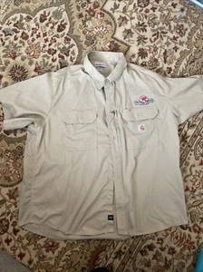 Carhartt Work Shirt For Rental Size 2XL Company Farm Shirt - Picture 1 of 14