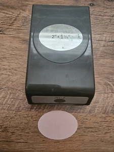 Stampin Up! 2" X 1-3/8" OVAL PUNCH Retired - Picture 1 of 2