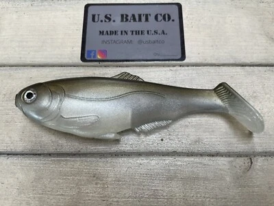 U.S. BAIT CO. Weedless Swimbait 6” Color Hitch Lot Of 1 Bait
