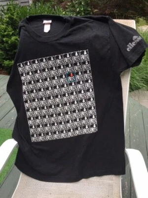 Camiseta DE COLECCIÓN Ellesse Años 90 Adulto Grande EE. UU. Rara 100% Algodón Negra Foto 1 de 4