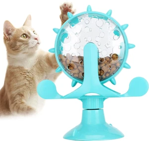 Interactive Cat Food Treats Dispenser Toy, Pet Slow Feeder Feed Training Toy Cat - Picture 1 of 12