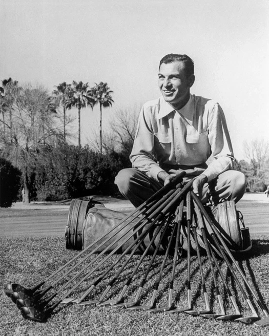 Póster brillante de palos de golf Champion Golfer Ben Hogan con impresión fotográfica de 8x10 Foto 1 de 1