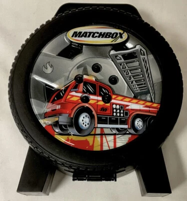 Matcbox “Tara Toy Corp” Tire/Firetruck Die-Cast Toy Car Holder 72 Count - Image 1 of 4