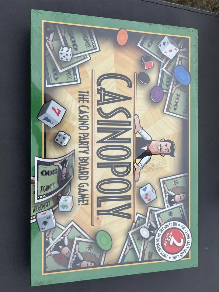 Casinopoly Casino Fiesta Juego de Mesa 2001 Reveal Inc Blackjack Dados Ranura Ruleta Foto 1 de 4