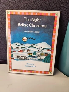Vintage 1980 The Night Before Christmas Illustrated Book Hardcover Dust Jacket - Picture 1 of 7
