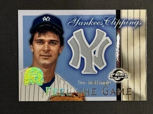 DON MATTINGLY 2000 Fleer Greats of The Game Yankees Clippings Game Used Jersey - Picture 1 of 2