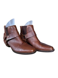 Studio Roma stivaletto donna multi cinturino in pelle marrone taglia 7 - Foto 1 di 10