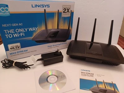 Router Inalámbrico WiFi Linksys EA7500 V2 AC1900 Doble Banda JUEGOS/TRANSMISIÓN Usado Foto 1 de 4