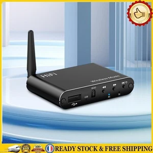 FR Bluetooth-Compatible 5.4 Music Wireless Adapter 3.5mm Aux HiFi BT/U-Disk Play - Afbeelding 1 van 12