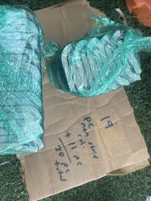 30 piece colonial blue abrasive 2” x 6” mud cap swimming pool tile - Image 1 of 2