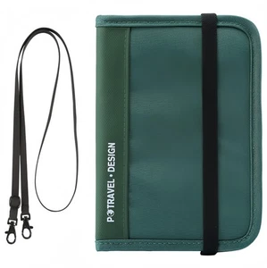 Neck Wallet Travel Pouch RFID Blocking Passport Holder Slim Passport Bag for ... - Picture 1 of 9