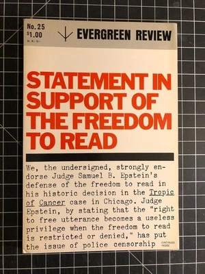 EVERGREEN REVIEW, No. 25. William Burroughs, Paul Blackburn, Michael McClure - Image 1 of 2